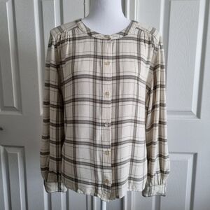 Aritzia Wilfred Free Calla Button-Up Shirt M